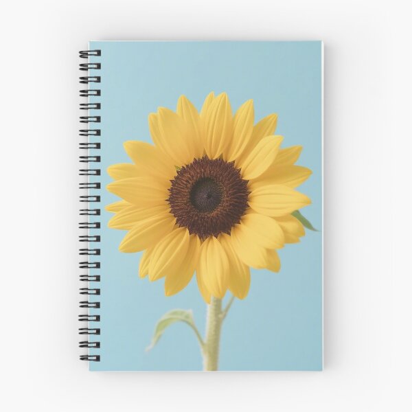 Item preview, sunflower, blue, natural, kawaii, cute, modern, aesthetic, minimalist, chubby, adorable designed and sold by SasiPen.