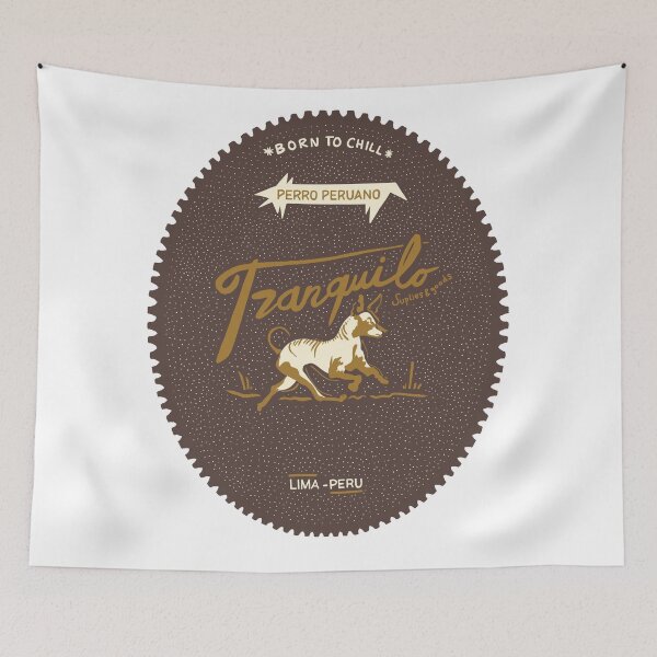 Item preview, Peruvian Dog – Born to Be Chill designed and sold by Sebastian Salas.