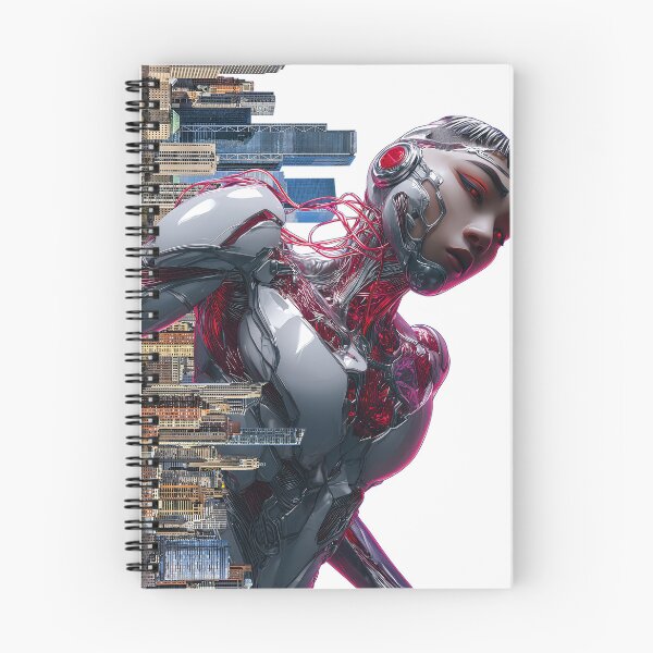 Item preview, Futuristic Cyborg in Urban Landscape designed and sold by pkvorakorn.