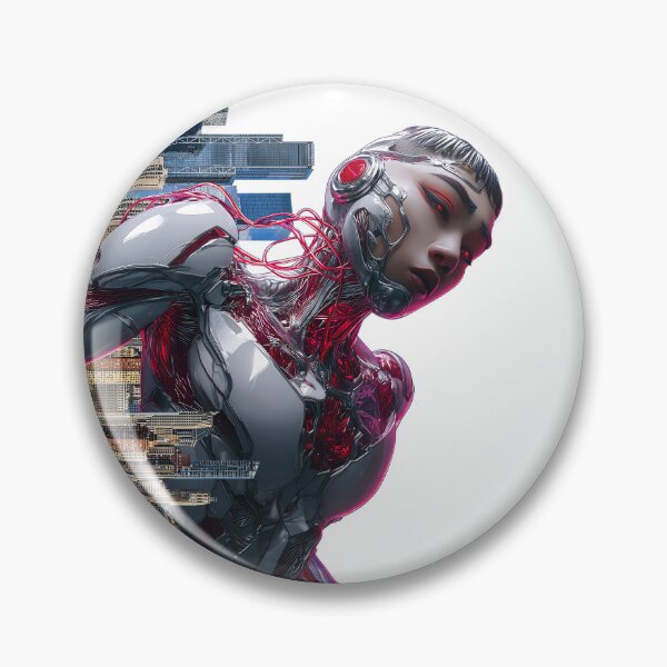 Item preview, Futuristic Cyborg in Urban Landscape designed and sold by pkvorakorn.