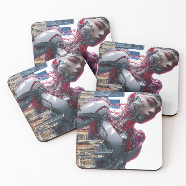 Item preview, Futuristic Cyborg in Urban Landscape designed and sold by pkvorakorn.