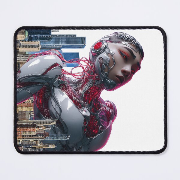 Item preview, Futuristic Cyborg in Urban Landscape designed and sold by pkvorakorn.
