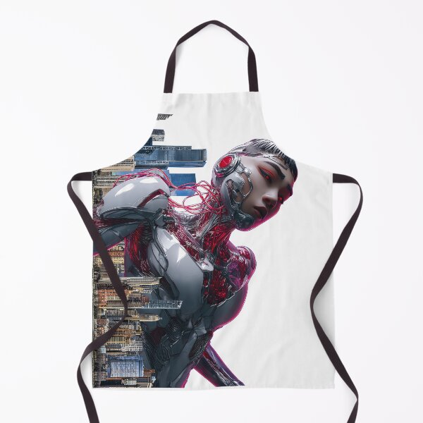 Item preview, Futuristic Cyborg in Urban Landscape designed and sold by pkvorakorn.