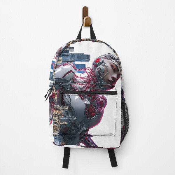 Item preview, Futuristic Cyborg in Urban Landscape designed and sold by pkvorakorn.