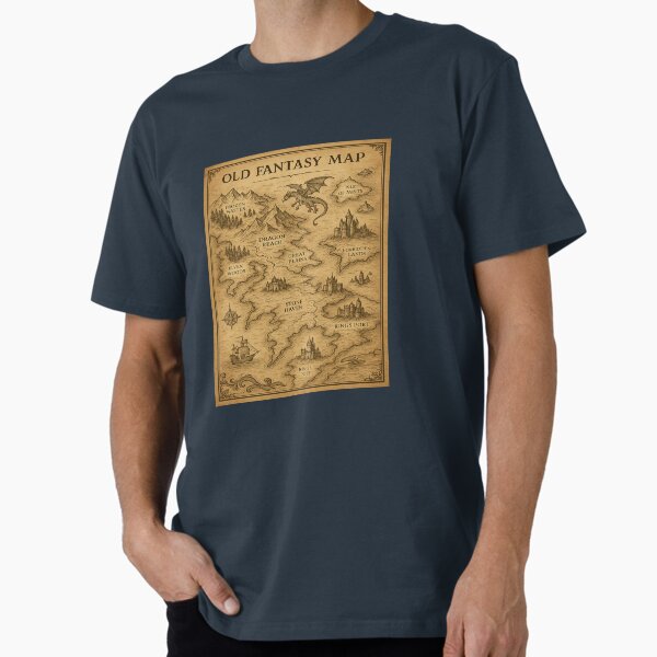 Item preview, Ancient Realms Fantasy Map - Vintage Adventure Cartography designed and sold by fairmaiden7.