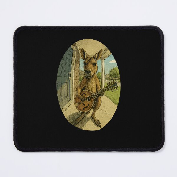Item preview, Unique view of Mandolin Kangaroo Musician vibe designed and sold by Sarcastic designs.