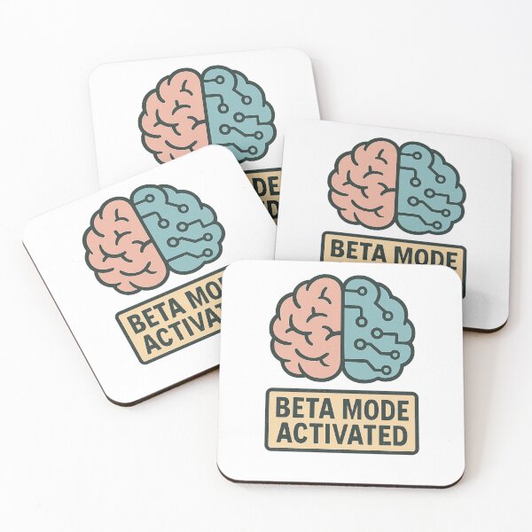 Item preview, Beta Mode Activated – Digital Brain Cartoon designed and sold by Khayallab .
