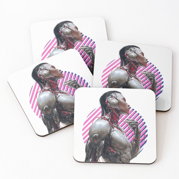 Item preview, Futuristic Cyborg with Red Wiring designed and sold by pkvorakorn.