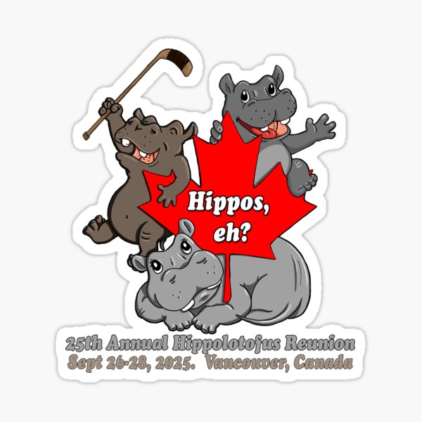 Item preview, Canadian Hippos for 2025 Hippolotofus Reunion designed and sold by Dot5Studio.
