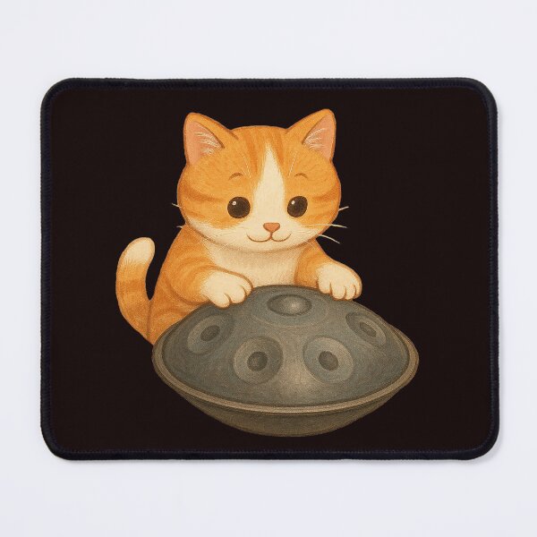 Item preview, Ginger Cat Handpan Flow designed and sold by TheJoyTribe.