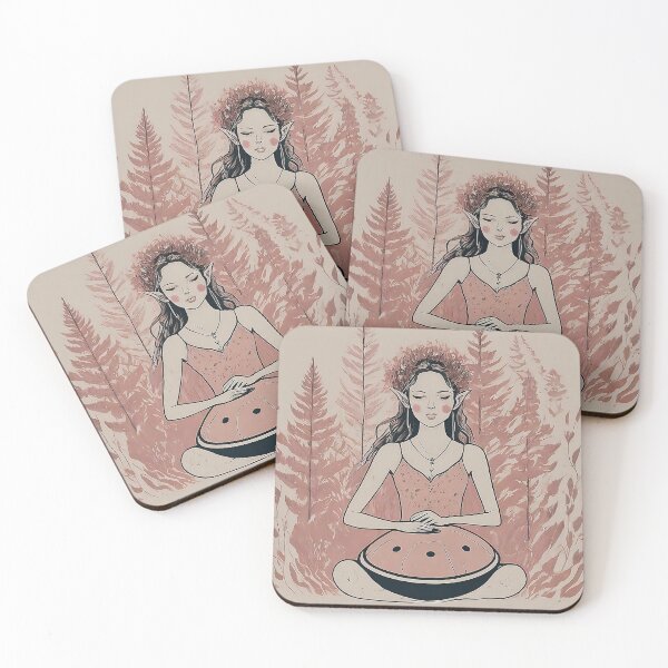 Item preview, Beautiful Handpan Goddess Forest Print designed and sold by TheJoyTribe.