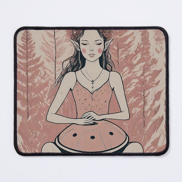 Item preview, Beautiful Handpan Goddess Forest Print designed and sold by TheJoyTribe.