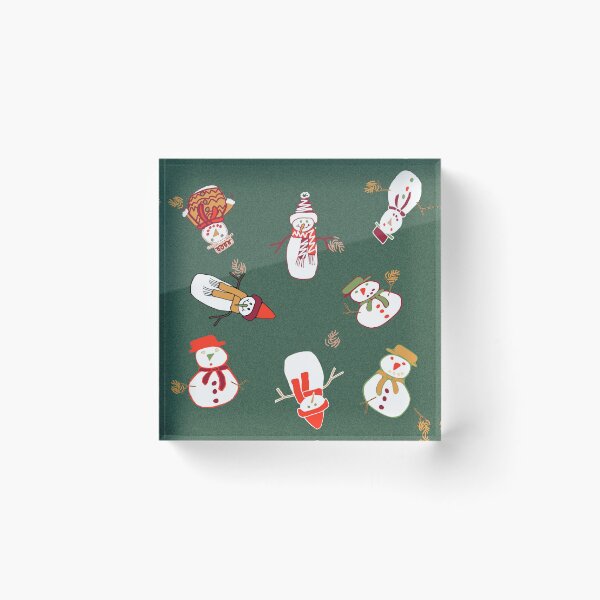 Item preview, A gathering of Snowmen designed and sold by WildDesignNZ.