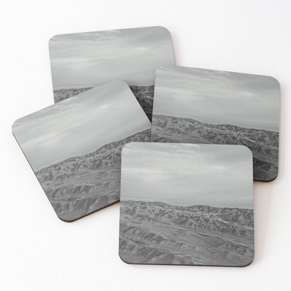 Item preview, Black & White Coastal Dunes – Lima, Peru Aerial Photography designed and sold by Sebastian Salas.