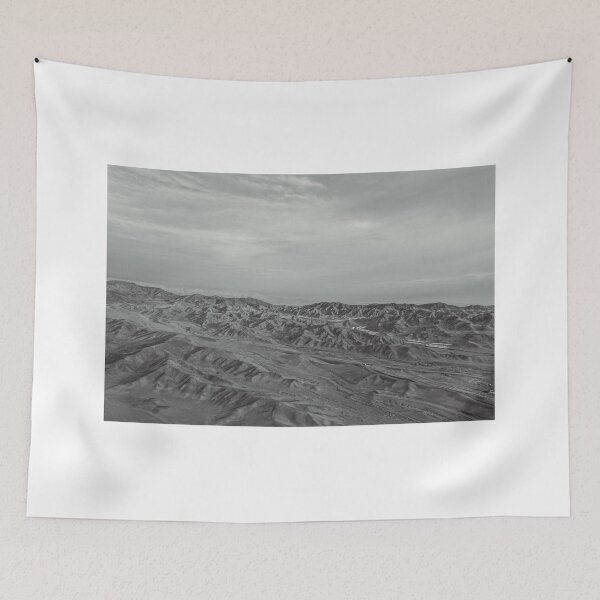 Item preview, Black & White Coastal Dunes – Lima, Peru Aerial Photography designed and sold by Sebastian Salas.