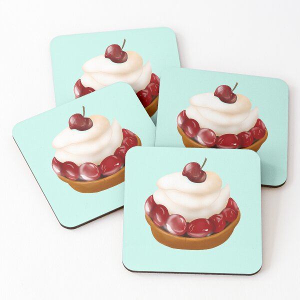 Item preview, Cherry Tart Pastry with Whipped Cream  designed and sold by LifeTU.