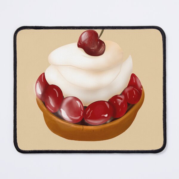 Item preview, Cherry Tart Pastry with Whipped Cream  designed and sold by LifeTU.