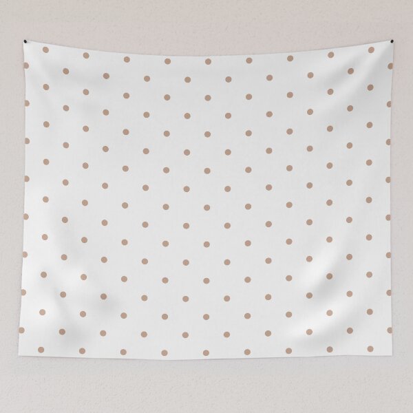 Item preview, Classic Beige And White Polka Dot Pattern – Retro Minimalist Style designed and sold by DaisyHouse.