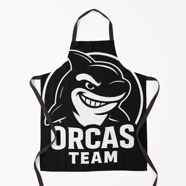 Item preview, Orcas Team – Cool Monochrome Orca Mascot Logo designed and sold by VALQUIRIAMX.