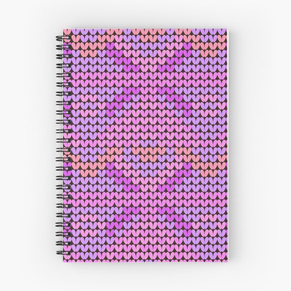 Item preview, Knitted Fabric Texture with Zigzag Patterns in Pink and Purple Hues designed and sold by lotus2lin.