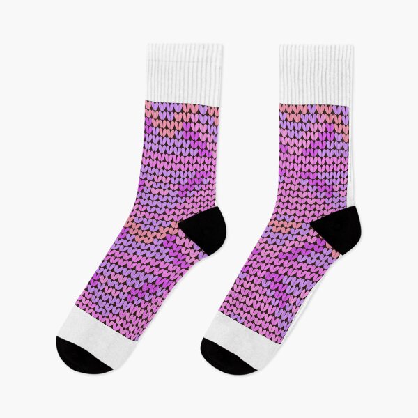 Item preview, Knitted Fabric Texture with Zigzag Patterns in Pink and Purple Hues designed and sold by lotus2lin.