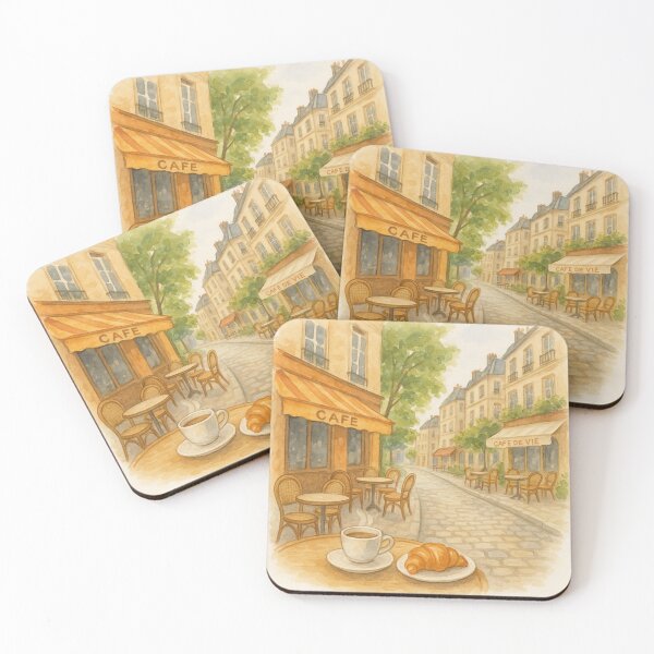 Item preview,  A cozy charming depiction of a  parisian street designed and sold by optimusprime39.
