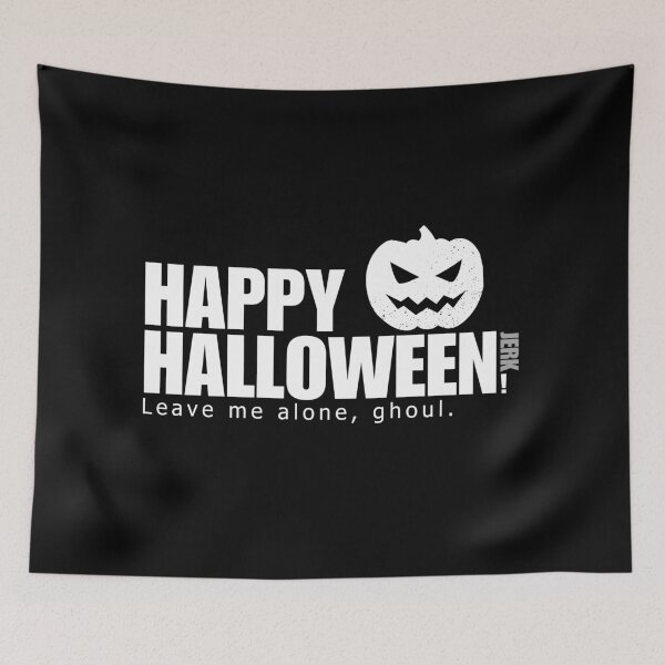 Item preview, Happy Halloween Jerk Black and White Jack O Lantern  designed and sold by Sunshine-Dreams.