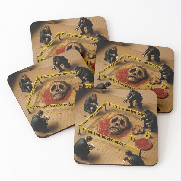 Item preview, Crime scene pizza box designed and sold by Mauswohn.