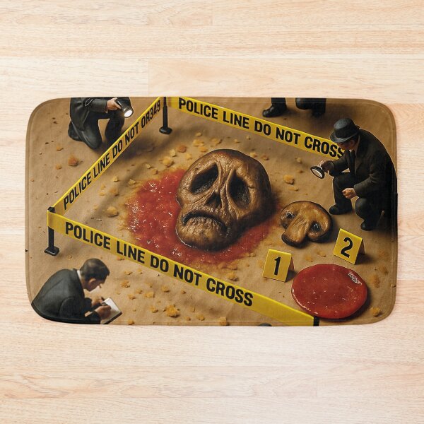 Item preview, Crime scene pizza box designed and sold by Mauswohn.