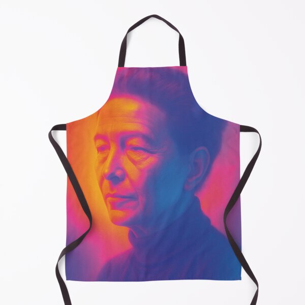 Item preview, Simone de Beauvoir, famous writer, great gift ideas for literature lovers designed and sold by Mauswohn.