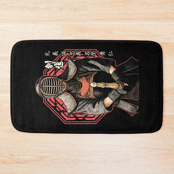 Item preview, Kendo Kenjutsu Japanese Kanji Vintage Shinai Bushido Virtues designed and sold by GrandeDuc.
