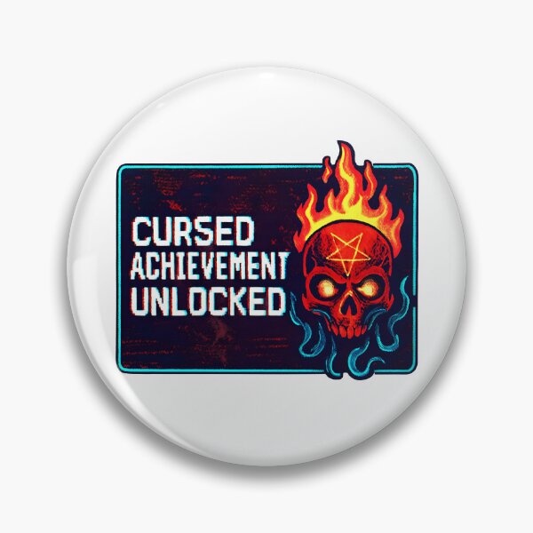 Item preview, Cursed Achievement Unlocked: Summon the Demon designed and sold by DeadFrame.