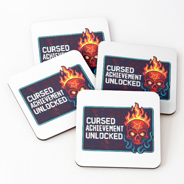 Item preview, Cursed Achievement Unlocked: Summon the Demon designed and sold by DeadFrame.