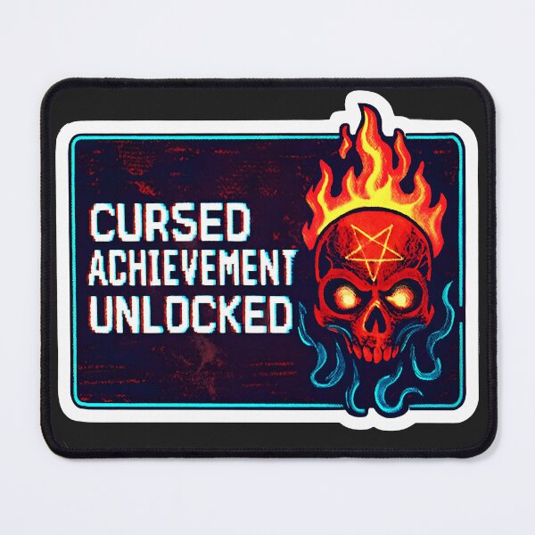 Item preview, Cursed Achievement Unlocked: Summon the Demon designed and sold by DeadFrame.