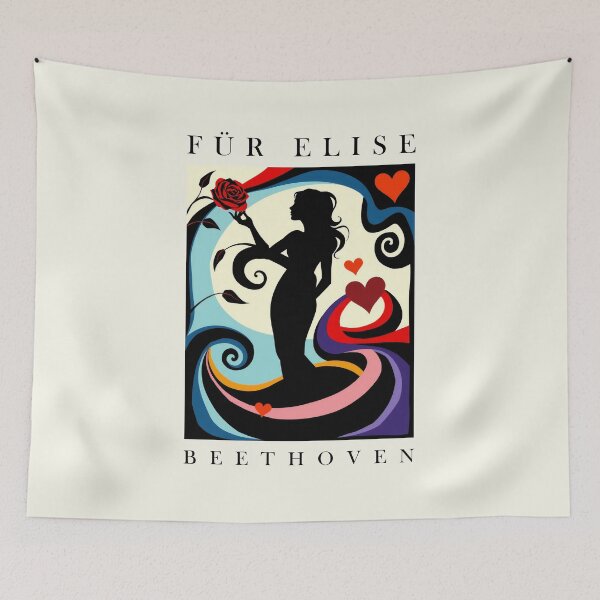 Item preview, Beethoven Fur Elise Matisse Inspired Classical Music Art designed and sold by kakarikihill.