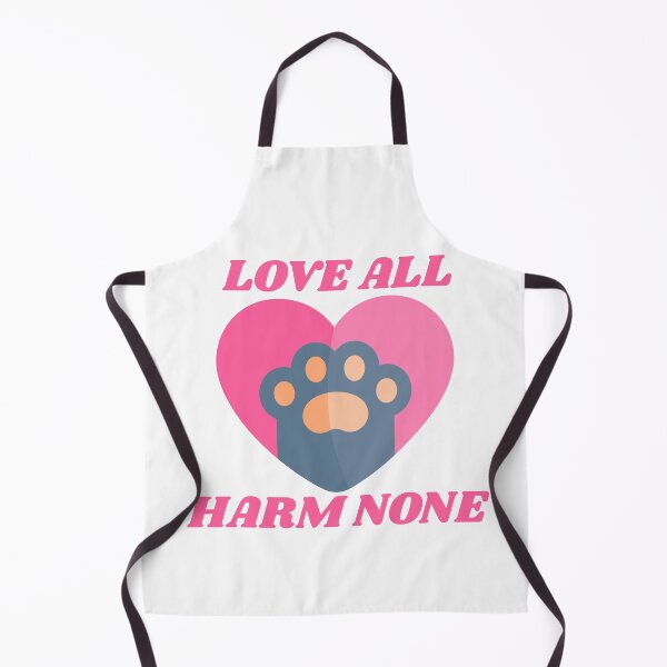 Item preview, Love All Harm None Animal Rights Paw Print Heart Design designed and sold by FreedomAndLove.