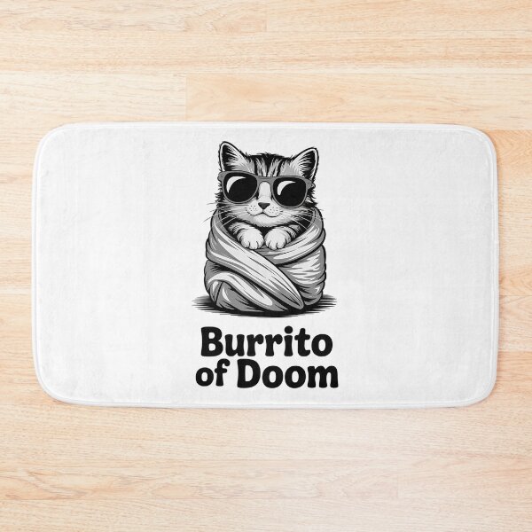 Item preview, Cool Cat Wrapped in Blanket Cozy Cat with Sunglasses designed and sold by Taans-Creation.