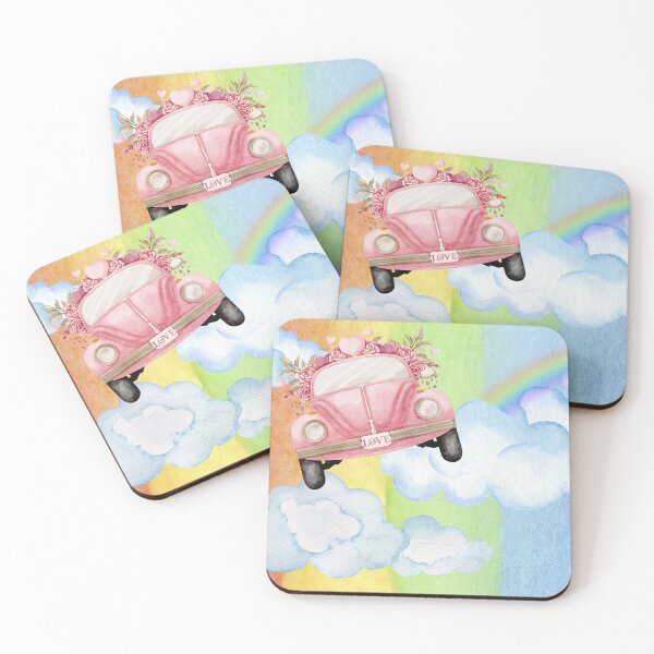 Item preview,  Rainbow Dreams with Pink Cadillac designed and sold by wirishipshop.