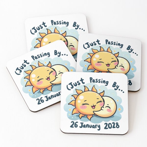 Item preview, Just Passing By 26 January 2028 | Minimalist Typography Design for Memorable Dates and Special Moments designed and sold by PaintedPixels01.