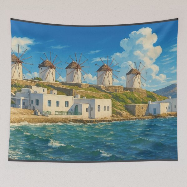 Item preview, The Mykonos Windmills designed and sold by KAI-Studio.