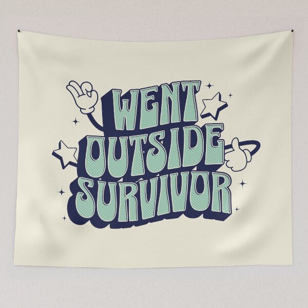 Item preview, Went outside survivor introvert Morcaworks typography designed and sold by Morcawork.
