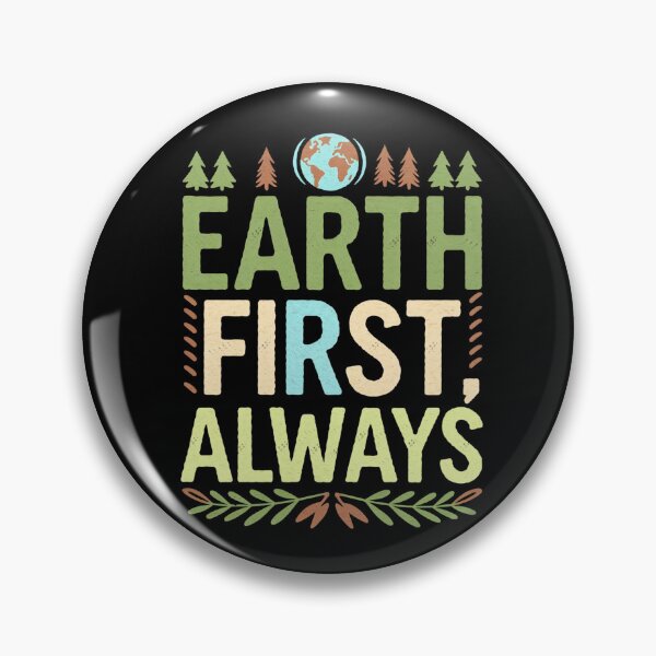 Item preview, Earth First Always – Earth with Trees and Leaves  designed and sold by Taans-Creation.