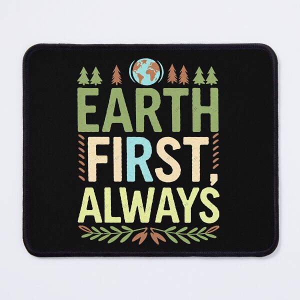 Item preview, Earth First Always – Earth with Trees and Leaves  designed and sold by Taans-Creation.