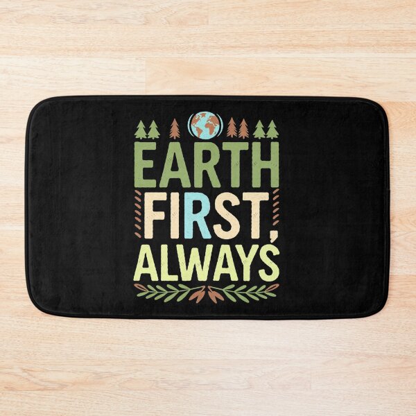 Item preview, Earth First Always – Earth with Trees and Leaves  designed and sold by Taans-Creation.