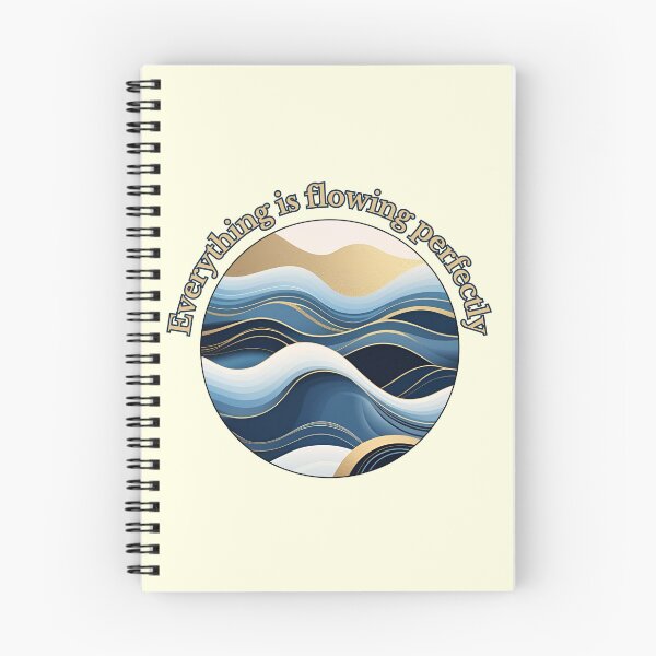 Item preview, Everything is Flowing Perfectly – Elegant Blue and Gold Wave Art designed and sold by emilykang.