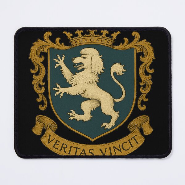 Item preview, Poodle coat of arms for Hispanic POC heritage  designed and sold by DynMerch.