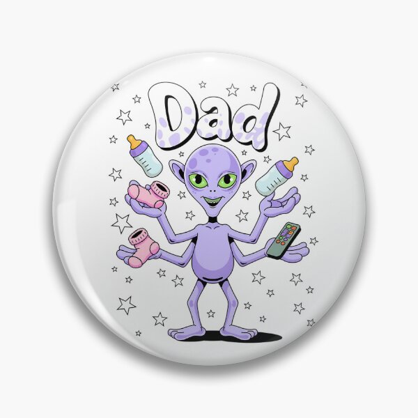 Item preview, Alien Dad with Baby Items Funny Alien Parent Life designed and sold by Taans-Creation.