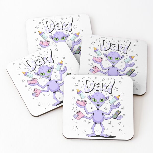 Item preview, Alien Dad with Baby Items Funny Alien Parent Life designed and sold by Taans-Creation.