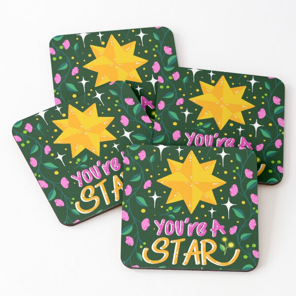 Item preview, "You are a Star" Motivational Art Print - Pink designed and sold by jwpeggy001.