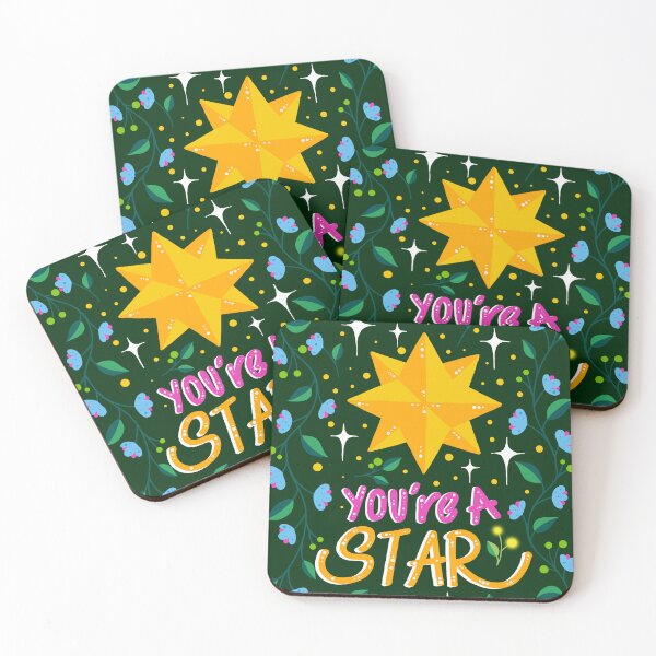 Item preview, "You are a Star" Motivational Art Print- Blue designed and sold by jwpeggy001.